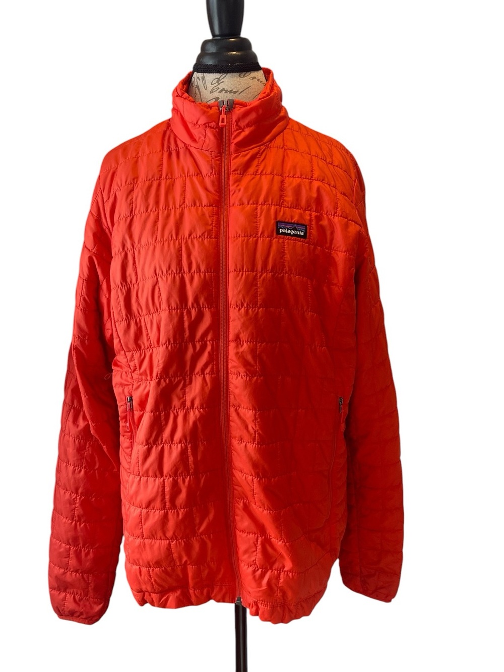 Patagonia Women’s Orange Quilted Puffer Jacket